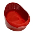 thumbnail image 2 of Cesta de drenaje, cesta para frutas, reutilizable, práctica, multiusos, colador de frutas, almacenamiento Rojo, 2 of 9