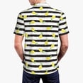 thumbnail image 4 of Daiia Lemon_1 Pattern Men’s Polo Shirts,Solid Deck Shirt,Classic Fit, Breathable Cotton Polo for Casual and Sport Wear-, 4 of 9