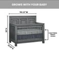 thumbnail image 4 of Soho Baby Manchester 4-in-1 Convertible Crib, Rustic Gray, GreenGuard Gold Certified, 4 of 15