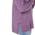 thumbnail image 3 of Well Worn Women's Sweater with Side Slits (Purple, XS), 3 of 5