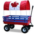 thumbnail image 1 of Millside Canada flag full length canopy kids 20" x 38" wagon, 1 of 6