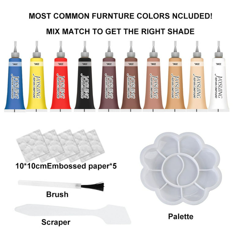 Tiitstoy Leather and Vinyl Repair Kit - Furniture Jacket, Sofa, or Car  Seat, Match Any Color 