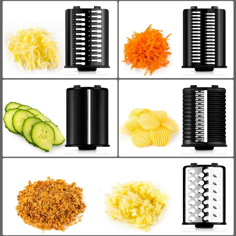 NJTFHU Commecial Electric Cheese Grater, 550W Heavy Duty Food Shredder,  Electric Food Grinder Stainless Steel Great for Grating Cheese Peanuts