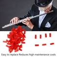 thumbnail image 3 of Clarinet Backup Pad, Saxophone Backup Pad Red Fine Craftsmanship 100PCS Easy Carry  For Flute Performance, 3 of 8