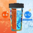 thumbnail image 5 of Lsque Pop Art Colorful Cows Pattern Travel Coffee Mug 16oz: Insulated Coffee Cup with Leakproof Lid, Coffee Tumbler, Reusable Coffee Cups with Seal Lid, 5 of 8