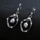 thumbnail image 4 of Pendientes colgantes estilo boho con diseño en espiral chapado para mujer, 4 of 9