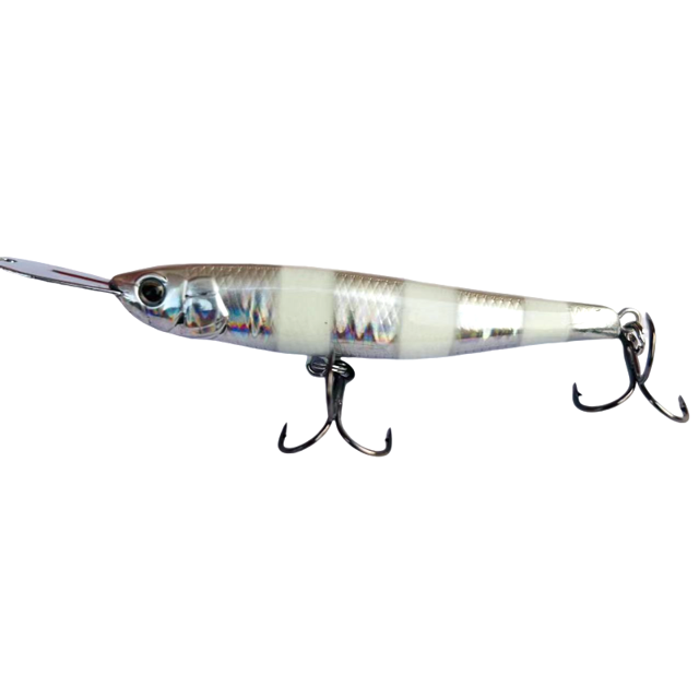 Sinking Pencil Lure, Riser bait 007R, Metal Lip Wobbler, Bass Jerkbait, Minnow Wobbler, illex Riserbait 007R Lure H 40mm