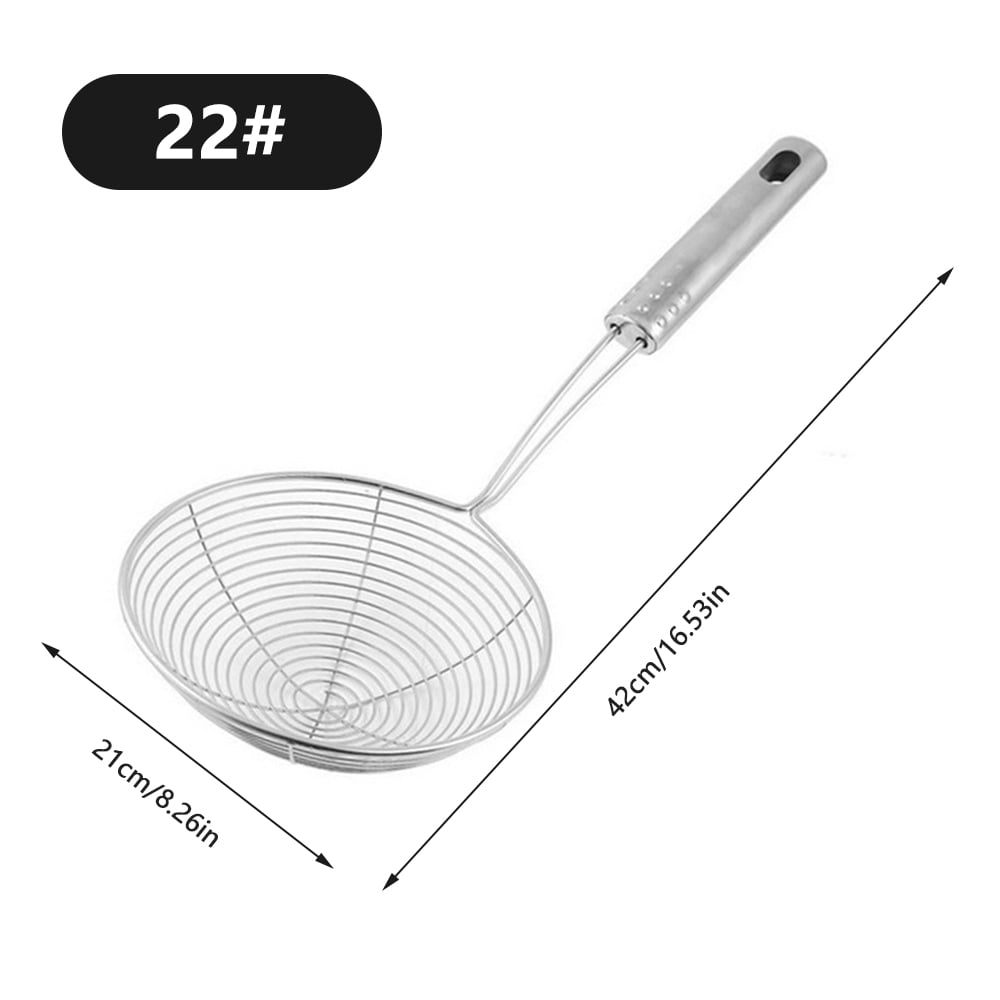 Mesh Strainer Ladle Strainer Skimmer Ladle Stainless Steel Wire Skimmer