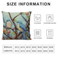 thumbnail image 5 of HENGT  Spring Birds Throw Pillow Covers, Outdoor Farmhouse Birds Pillow Case,Turquoise Blue Birds Cushion Covers for Sofa, Couch, Patio Home Seasonal Decoration, 5 of 5