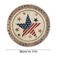 thumbnail image 3 of Linnome Heat Resistant Placemat 14.17 Inch Round Polyester for Independence Day Table Decoration Multicolor, 3 of 6