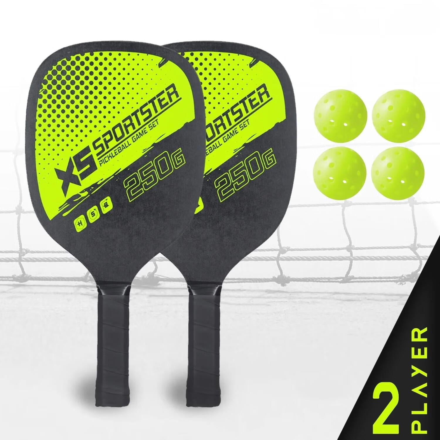 Mayboom Pickleball-Set Mit 2 Paddles – USAPA-zugelassen & Perfekt Für Einsteiger