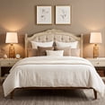 thumbnail image 6 of C Cattleya 23.5” Brown Glass Table Lamp with Textured Base and Linen Shade, 6 of 7