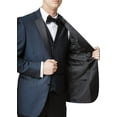 thumbnail image 2 of Adam Baker Men's Lot: 65645 3-Piece Slim Fit Tuxedo Set - Teal - 34S, 2 of 6