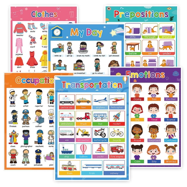 Juego de carteles de aprendizaje de inglés para niños en edad preescolar-fonics Flashcards juguetes educativos-decoración de aula-material didáctico-regalos
