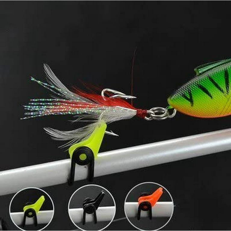 Windfall 30 Sets Adjustable Plastic Fishing Rod Pole Hook Keeper