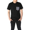 thumbnail image 2 of Gravity Threads T-Shirt à Col Rond pour Homme avec Poche Fabriqué aux É.-U., Hounds Tooth m, 2 of 5