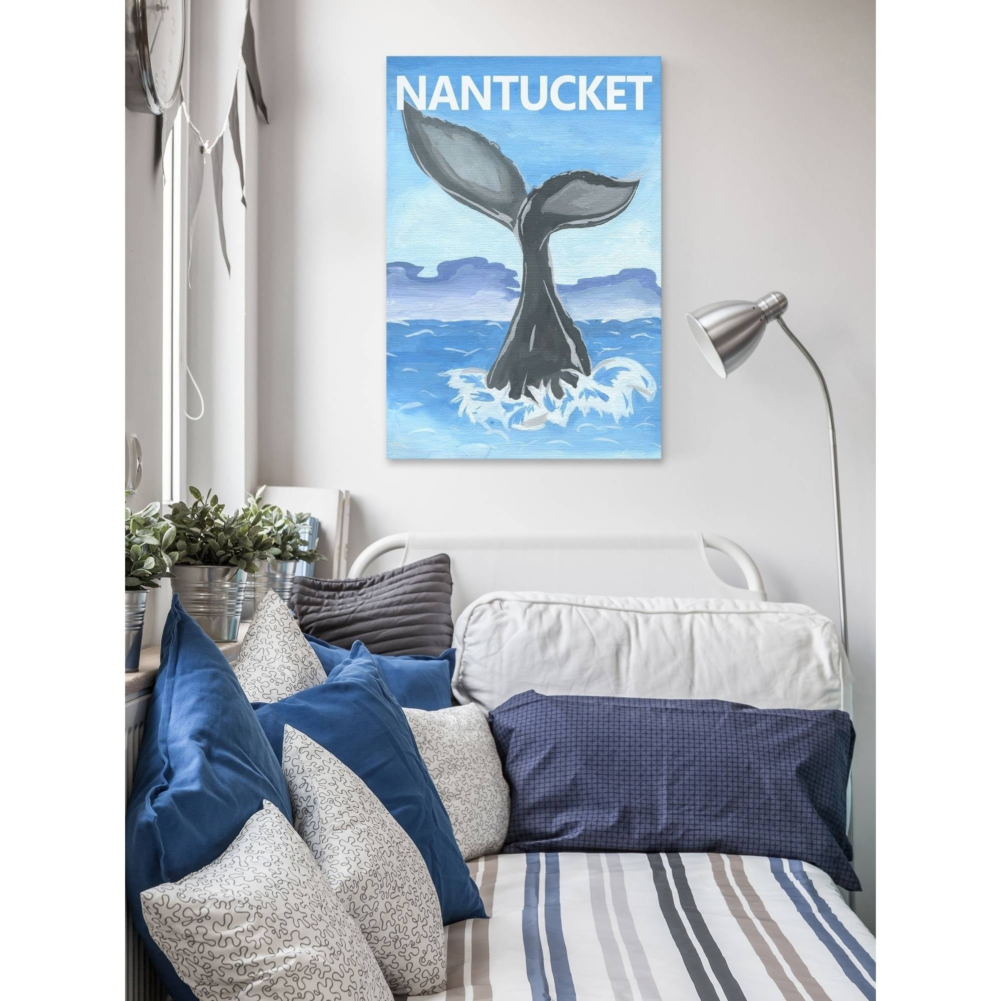"Whale's Tale" Painting Print on Wrapped Canvas