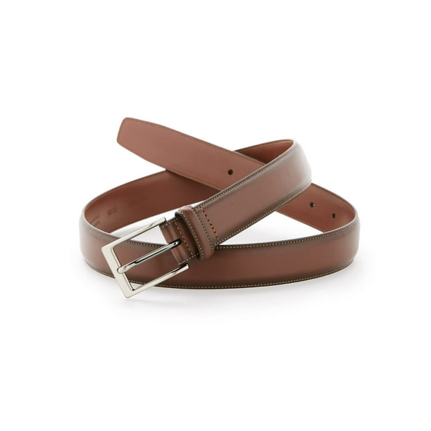 Cinturón de vestir de piel Portfolio Amigo de Perry Ellis para hombre, 3,8 cm