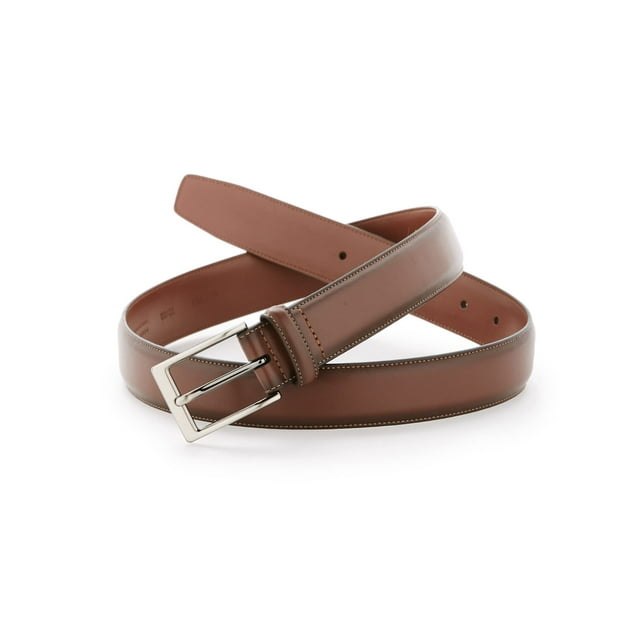 Cinturón Perry Ellis Portfolio Amigo de piel marrón 3,8 cm