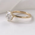 thumbnail image 4 of Cora Jewellery 2.5CT Tulip Setting Round Moissanite Solitaire Engagement Ring For Women, 14K Yellow Gold, 4 of 5