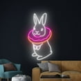 thumbnail image 2 of Handmadetneonsign Rabbit Donut Neon Sign, Bunny Neon Light, Easter Rabbit Led Light, Easter Bunny, 2 of 5