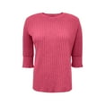 thumbnail image 5 of BLVB 3/4 Sleeve Tops for Women Lightweight Sweaters Fall Outfits Dressy Casual Soft Pullover Crewneck Shirts Blouses, 5 of 6