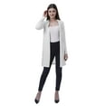 thumbnail image 2 of Moomaya Womens Full Sleeves Shrug Open Front Long Lightweight Casual Cardigan, 2 of 7