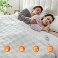 thumbnail image 6 of Heated Blanket Electric Twin- Soft Thick Bubble Electric Blanket for Sofa with 5 Heat Levels & 4 Hours Auto-Off Overheat Protection, Warm Cozy Gifts, Cream, 6 of 7