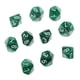 thumbnail image 2 of Juego de Dados Zulema 20 Piezas Acrílico Opaco Verde y Púrpura D10, 2 of 7