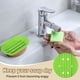 thumbnail image 4 of 3Pcs Plato de Jabón Pequeño, Soporte de Jabón de Silicona en Forma Ovalada con Agujeros para Ducha, Baño (Verde), 4 of 5