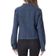thumbnail image 3 of Chaqueta de mezclilla para mujer INSPIRE CHIC, con botones, de manga larga, textura lavada, casual, color azul de mezclilla S, 3 of 6