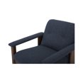thumbnail image 5 of Moe's Home Collection Parker Lounge Chair Dark Blue Fabric Chairs, 5 of 6