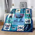 thumbnail image 3 of Manta de franela con patrón de puntadas de Disney, manta de forro polar, regalo para niños y adultos, sofá, ropa de cama, regalos para niños, 3 of 5