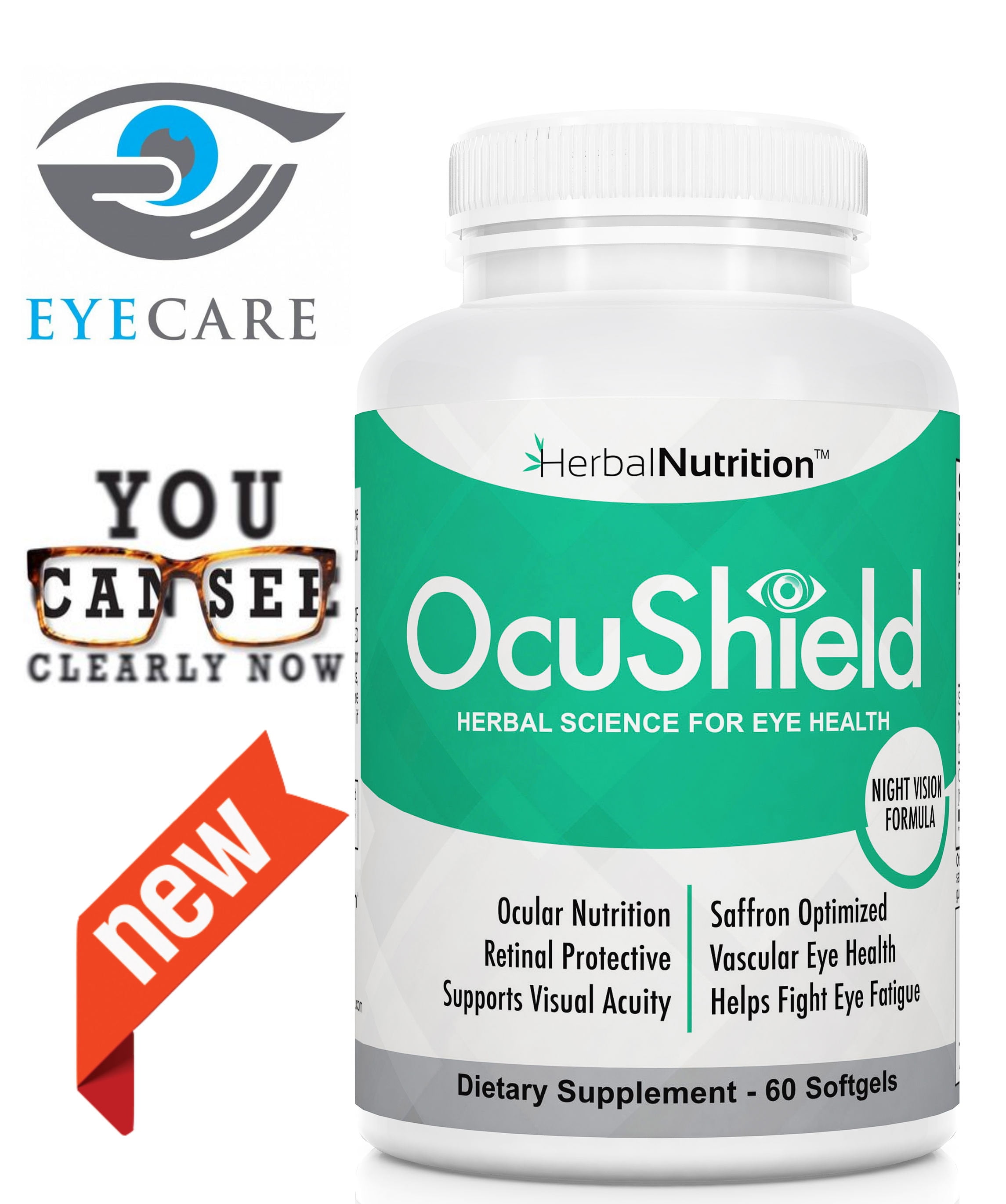OcuShield Eye Vitamin Health Soft Gels Complete Support For Healthy