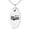 Silver, variant on Black Stainless Steel Best Mom Small Oval Charm Pendant Necklace