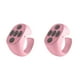 thumbnail image 1 of Monstrate Controlador de selfie de teléfono compatible con Bluetooth V5.3 Control remoto inalámbrico Anillo de teléfono móvil de viaje Botón Rosado 2piezas, 1 of 6