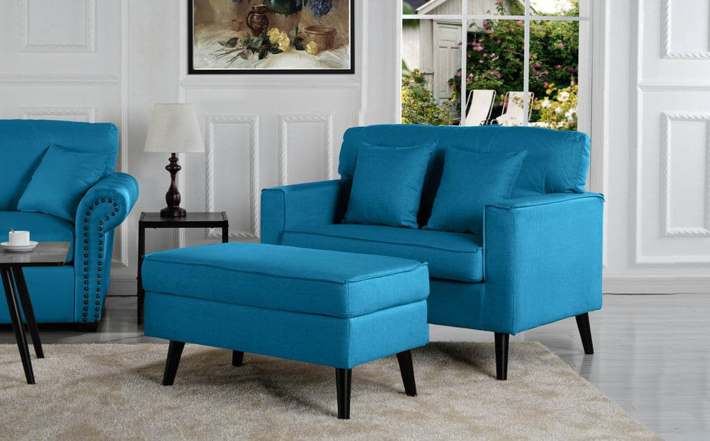 MidCentury Oversized Living Room Accent Chair with