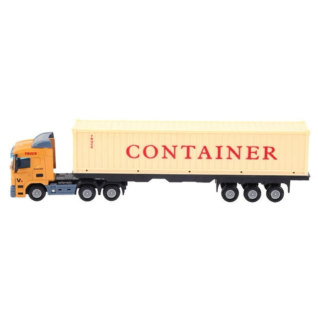 1 43 Alloy Vehicle Model Simulation Container Truck Model Kids Toy(Red)