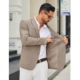 thumbnail image 3 of COOFANDY Men Suits Casual Blazer Regular Fit Sport Coats Two Button Lightweight Suit Jacket for Men, 3 of 6