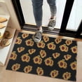thumbnail image 2 of Black Yellow Green Leaf Sunflower Pattern Door Rugs,Washable Non Slip Door Mats Indoor,Decorative Door Mats,Entry Mat Indoor for Entrance,Bedroom,Kitchen,Bathroom,20"x32", 2 of 6