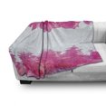 thumbnail image 3 of Nature Soft Flannel Fleece Throw Blanket, Bougainvillea Flowers Petals Projecting to the Water Exotic Feminine Print, Cozy Plush for Indoor and Outdoor Use, 50" x 70", Hot Pink, by Ambesonne, 3 of 6