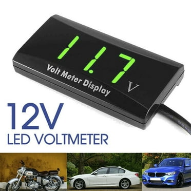 DC 12V LED Digital Monitor Volt Meter Display Battery Gauge Voltage motorcycle