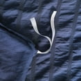 thumbnail image 4 of Flxxie Seersucker Textured Duvet Cover Pillow Sham Set with Corner Ties, King, Navy Blue, 3-Pieces, 4 of 5