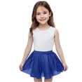 thumbnail image 2 of Ballet Dance Skirt for Girl Casual Mesh Chiffon Wrap Fluffy Skirts Pull on Elegant Elastic Waist Ballerina Skirts for Performance Training, 2 of 6