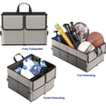 thumbnail image 4 of Car Trunk Foldable MultiCompartment Car Organizer with Removal Lid Securing Straps and Buckles for Folding, 4 of 6