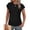 *Black, variant on ClodeEU Womens Summer Tops Casual Cap Sleeve Round Neck T Shirts,Trendy Tunic Clothes Fashion Tee Black,Womens Plus XL
