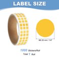 thumbnail image 2 of Uxcell Colored Dot Stickers Color Coding Blank Circle Labels Adhesive Round Price Stickers for Inventory Office Tan, 2 of 7