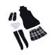thumbnail image 5 of Ropa para figuras de acción femeninas a escala 1/6, ropa en miniatura, chaleco de punto, medias altas. Estilo D, 5 of 9