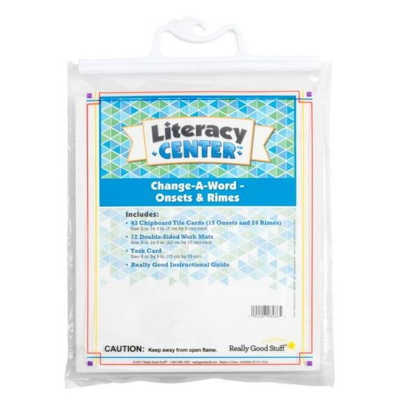 Really Good Stuff Change-A-Word Onsets And Rimes Literacy Center