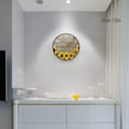 thumbnail image 3 of Sunflowers On Board Pattern Wall Clock Silent Non Ticking 9.5 Inch Round Easy to Read for Home Office School Clock, 3 of 7